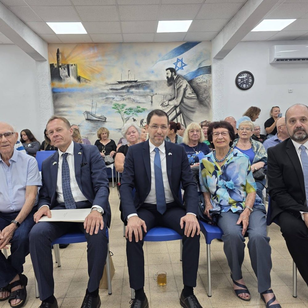 שגריר ליטא בישראל מבקר בקריית מוצקין