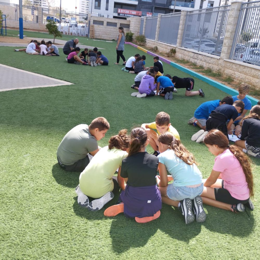 פעילות 'ערכים וספורט' עם תלמידי בי"ס יסודי
